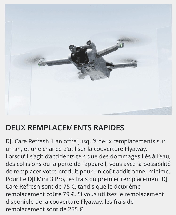 DJI Care Refresh 2 ans pour DJI Mini 3 Pro - Image 2