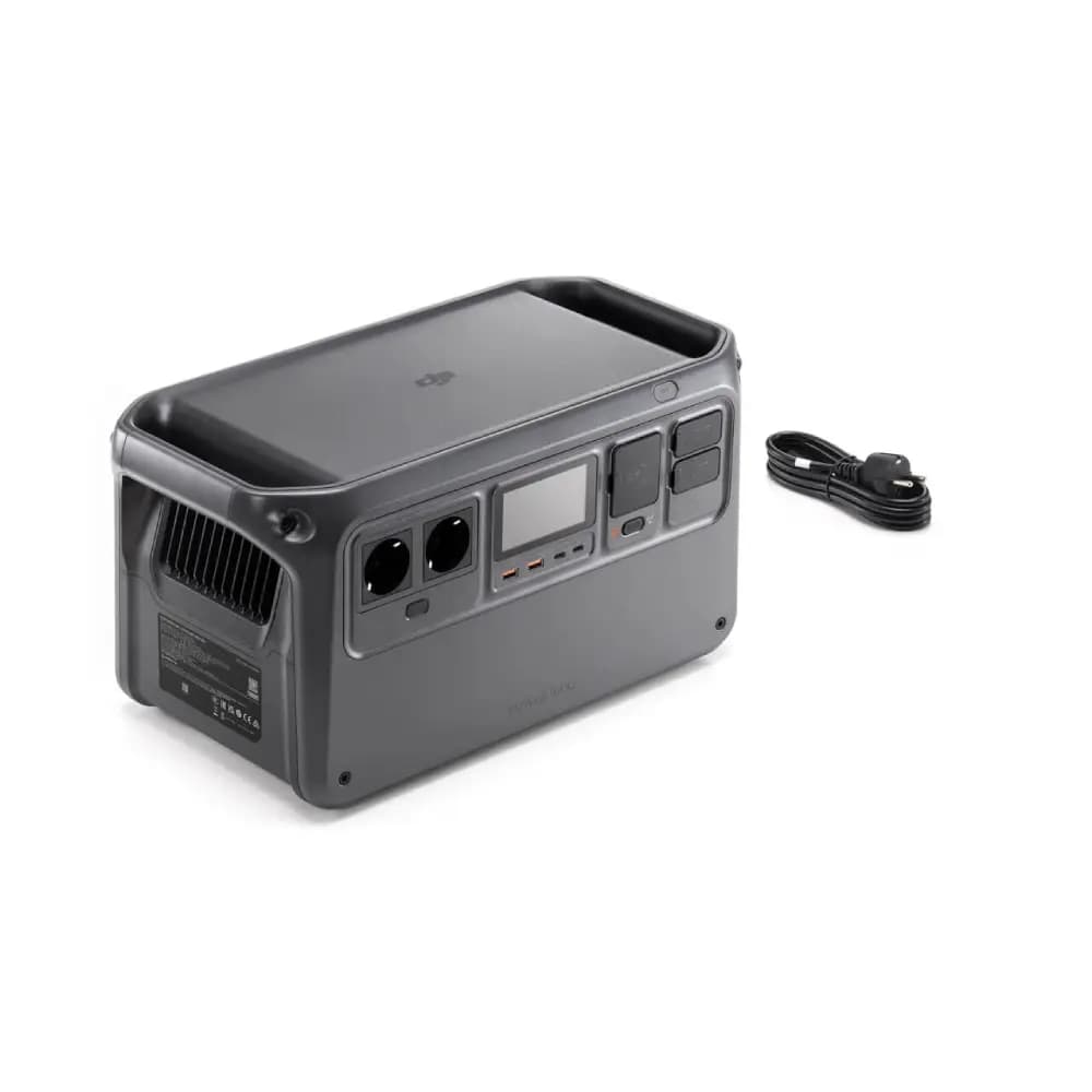 DJI Power 1 000 vue de profil avec cable alimentation