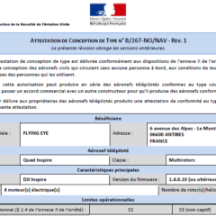 certificat homologation drone