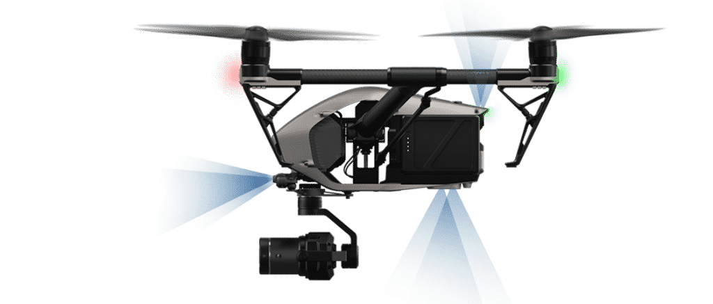 dji inspire 2 détection d'obstacles