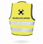 Faites voler votre drone en sécurité grâce à notre gilet de sécurité jaune fluo pour télépilotes