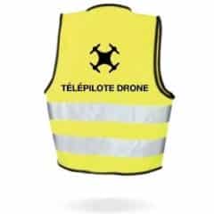 Faites voler votre drone en sécurité grâce à notre gilet de sécurité jaune fluo pour télépilotes