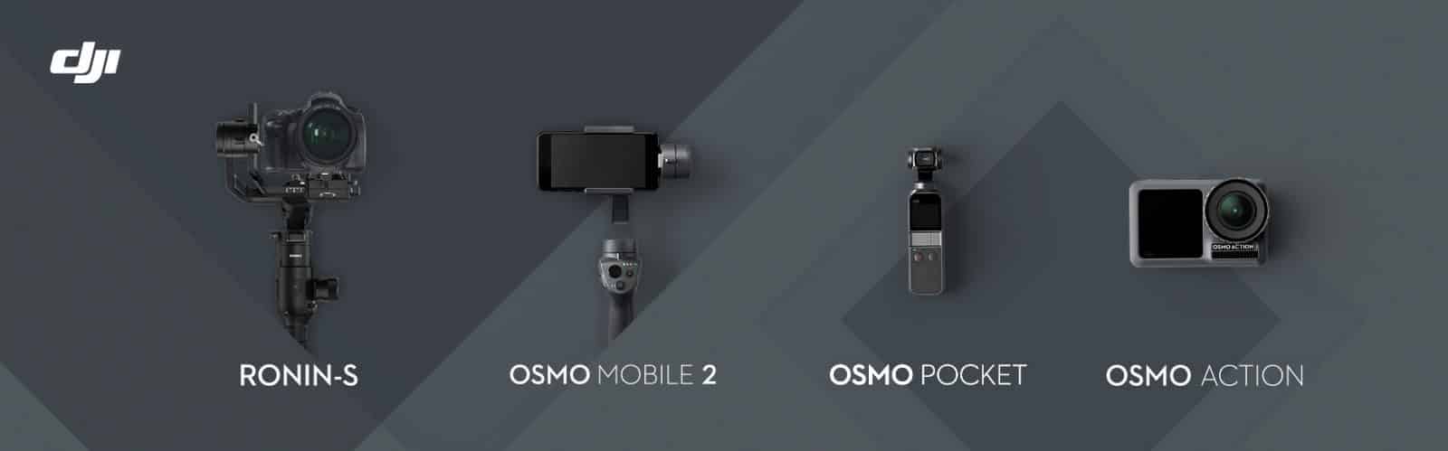 gamme stabilisateur dji ronin osmo