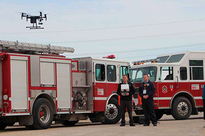 lutte incendie drone