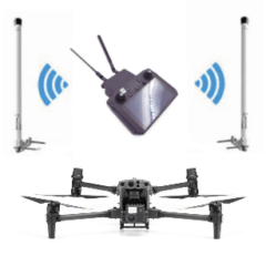kit de déport d’antennes avec amplificateur pour DJI M30
