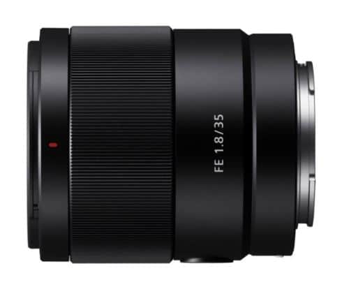 Objectif Hybride Sony FE 35mm f/1.8 SEL Noir