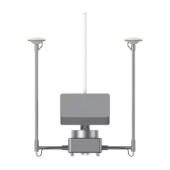Système de transmission par antenne vue de face