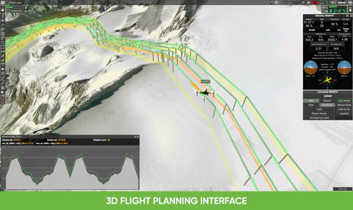 3D Flight planning interface